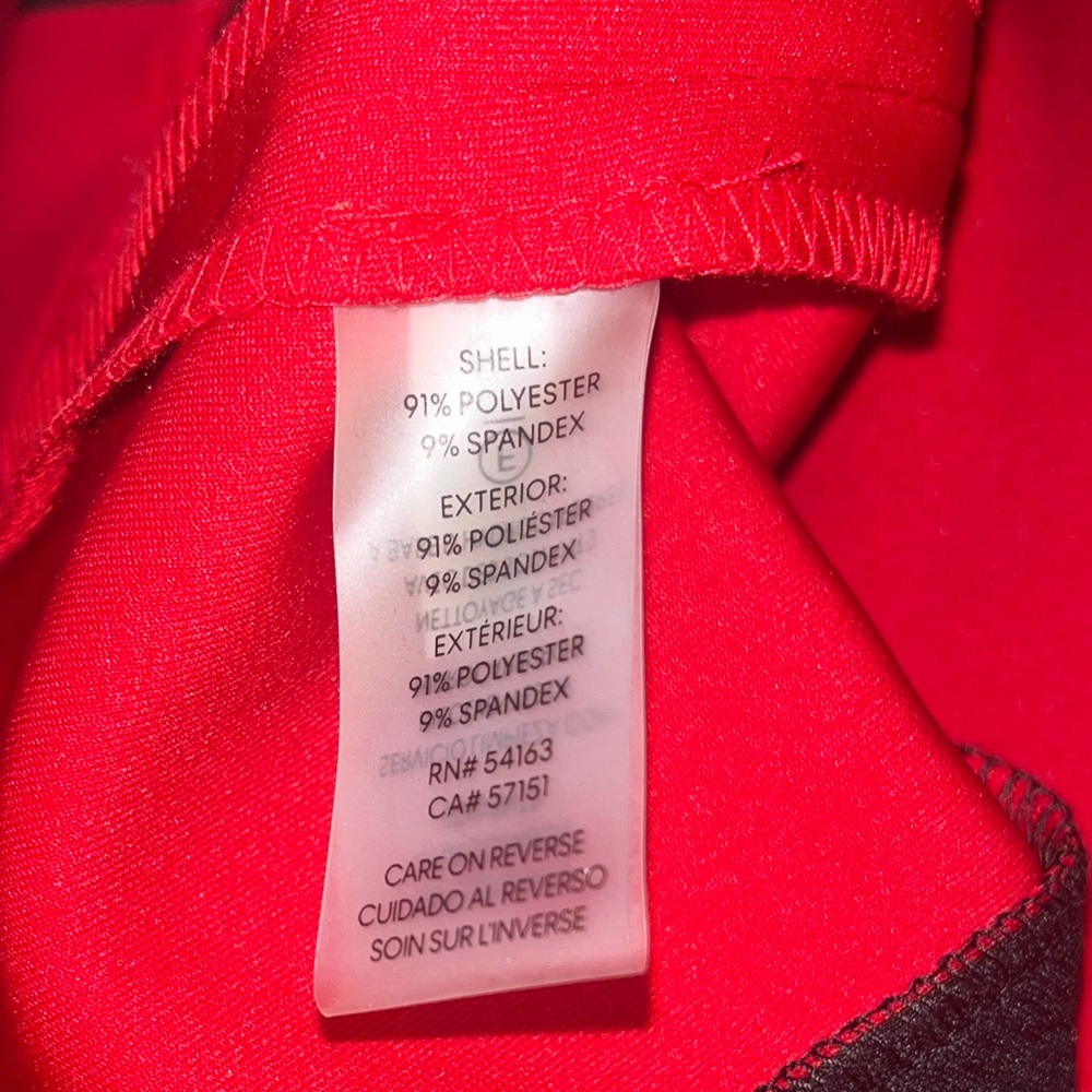 Calvin Klein Scarlet and Ebony Midi Dress, Size 16W - Picture 6 of 6